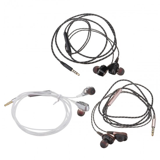 Enhanced Bass Earbuds High-Performance Dual Dynamic Driver System Earphone 360-degree Stereo Sound Enhanced Bass Earbuds High-Performance Dual Dynamic Driver System Earphone 360-degree Stereo Sound
