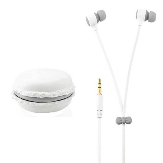 Portable Macaron Case Storage Box 3.5mm In-ear Earphone Headphone for iPhone X Samsung S7 S8 Xiaomi Portable Macaron Case Storage Box 3.5mm In-ear Earphone Headphone for iPhone X Samsung S7 S8 Xiaomi