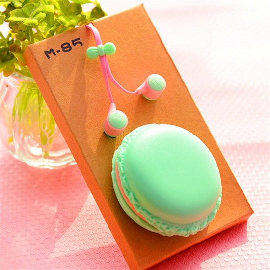 Portable Macaron Case Storage Box 3.5mm In-ear Earphone Headphone for iPhone X Samsung S7 S8 Xiaomi Portable Macaron Case Storage Box 3.5mm In-ear Earphone Headphone for iPhone X Samsung S7 S8 Xiaomi