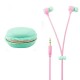 Portable Macaron Case Storage Box 3.5mm In-ear Earphone Headphone for iPhone X Samsung S7 S8 Xiaomi Portable Macaron Case Storage Box 3.5mm In-ear Earphone Headphone for iPhone X Samsung S7 S8 Xiaomi