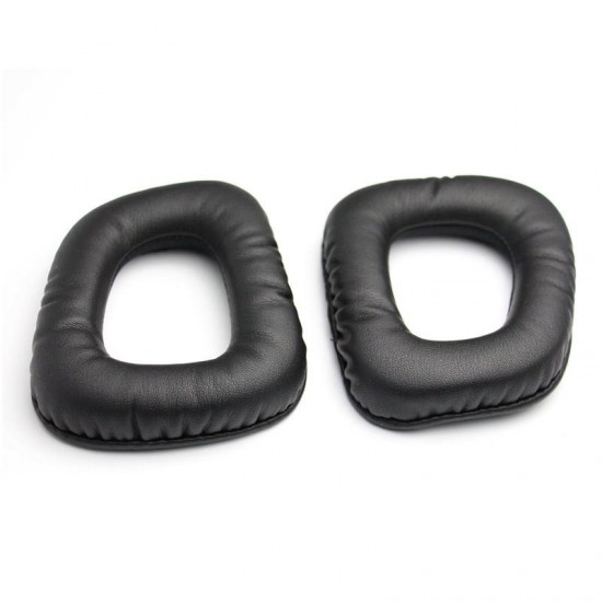 1 Pair Black Soft Replacement Ear Pads Leather Cushions for Logitech G35 G930 G430 F450 Headphone