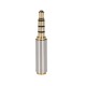 2.5mm female to 3.5mm Male Plated  Audio Headphone Jack Adapter Converter