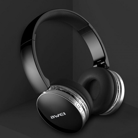 AWEI A500BL Foldable Wireless Bluetooth Headphone Stereo Hi-Fi Noise Canceling 40mm Unit With Mic