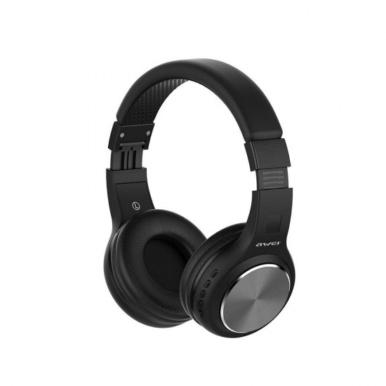 AWEI A600BL HiFi Wireless Bluetooth Headphone Foldable Bass Stereo 3.5mm Aux In Headset with Mic