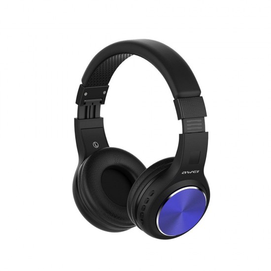 AWEI A600BL HiFi Wireless Bluetooth Headphone Foldable Bass Stereo 3.5mm Aux In Headset with Mic