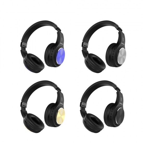 AWEI A600BL HiFi Wireless Bluetooth Headphone Foldable Bass Stereo 3.5mm Aux In Headset with Mic