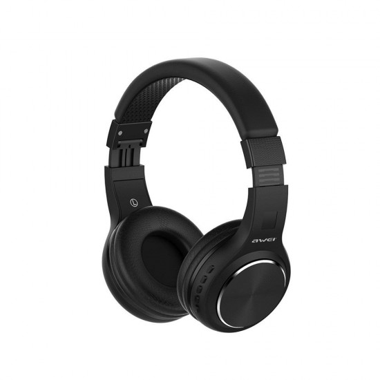 AWEI A600BL HiFi Wireless Bluetooth Headphone Foldable Bass Stereo 3.5mm Aux In Headset with Mic