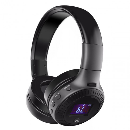 B19 HiFi Wireless Bluetooth Headphone LED Display Noise Cancelling TF Card Stereo Earphone Headset