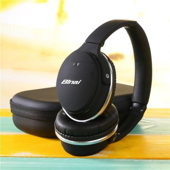 Binai New-35t Hifi Wireless Bluetooth Headphone Noise Cancelling Stereo Headset for iPhone 8 Xiaomi