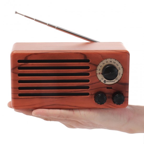 10W Retro FM Radio Bluetooth Speaker Wireless Stereo Bass Handsfree Outdoor With Mic Support USB FM Micro SD AUX