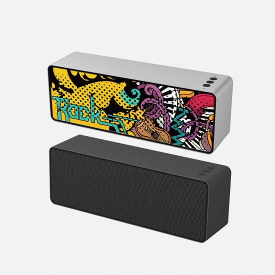 10W Wireless Bluetooth Speaker Creative Doodle TF Card U Disk Aux-in 2000mAh Bass Outdoors Subwoofer