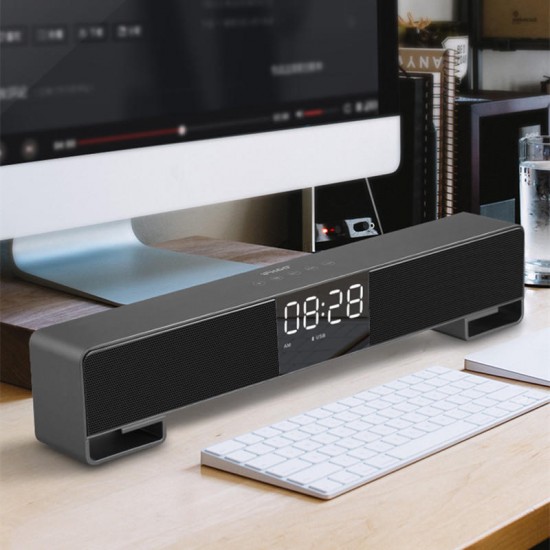 Ifkoo F4 LED Alarm Clock FM Radio Touch Control TF Card 3.5mm Aux Bluetooth Speaker with Mic Ifkoo F4 LED Alarm Clock FM Radio Touch Control TF Card 3.5mm Aux Bluetooth Speaker with Mic
