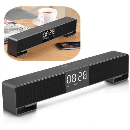 Ifkoo F4 LED Alarm Clock FM Radio Touch Control TF Card 3.5mm Aux Bluetooth Speaker with Mic Ifkoo F4 LED Alarm Clock FM Radio Touch Control TF Card 3.5mm Aux Bluetooth Speaker with Mic