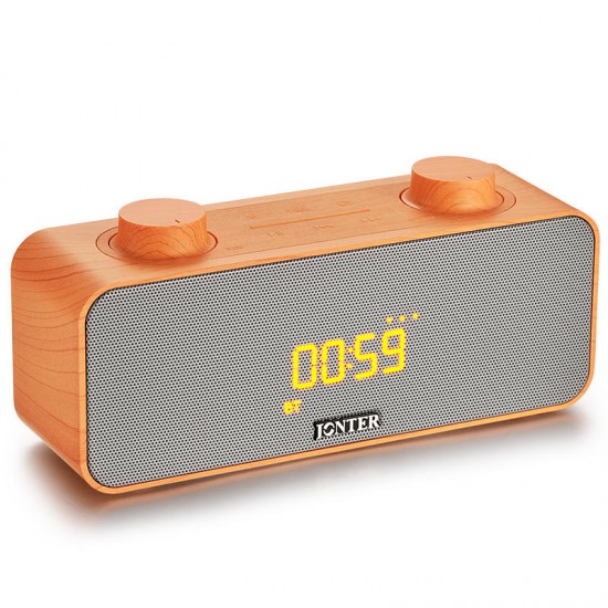 JONTER M39 Alarm Clock LED Displayv Stereo Bluetooth Speaker With Mic FM Radio AUX TF Card JONTER M39 Alarm Clock LED Displayv Stereo Bluetooth Speaker With Mic FM Radio AUX TF Card