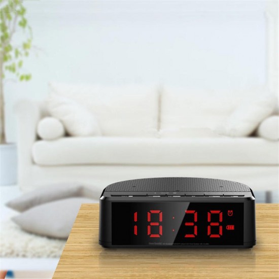 LEADSTAR MX-17 Portable Wireless Bluetooth Speaker LED Alarm Clock TF Card FM Radio Subwoofer LEADSTAR MX-17 Portable Wireless Bluetooth Speaker LED Alarm Clock TF Card FM Radio Subwoofer