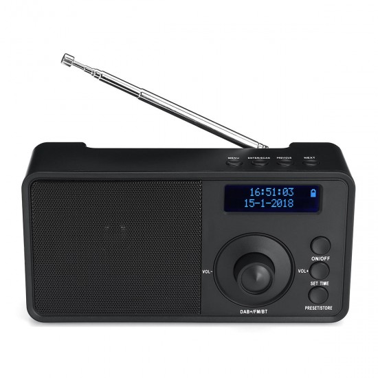Portable DAB + Digital Radio Wireless Bluetooth Stereo Speaker LCD Display Outdoor Headset Support Alarm Clock FM AUX Portable DAB + Digital Radio Wireless Bluetooth Stereo Speaker LCD Display Outdoor Headset Support Alarm Clock FM AUX