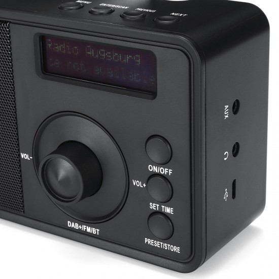 Portable DAB + Digital Radio Wireless Bluetooth Stereo Speaker LCD Display Outdoor Headset Support Alarm Clock FM AUX Portable DAB + Digital Radio Wireless Bluetooth Stereo Speaker LCD Display Outdoor Headset Support Alarm Clock FM AUX