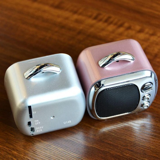 U14B Mini Retro Television Bluetooth Speaker With Mic Handsfree Call Portable TF Card AUX U14B Mini Retro Television Bluetooth Speaker With Mic Handsfree Call Portable TF Card AUX
