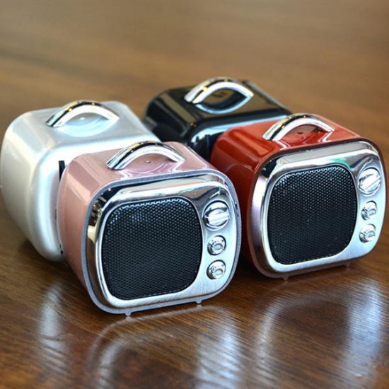 U14B Mini Retro Television Bluetooth Speaker With Mic Handsfree Call Portable TF Card AUX U14B Mini Retro Television Bluetooth Speaker With Mic Handsfree Call Portable TF Card AUX