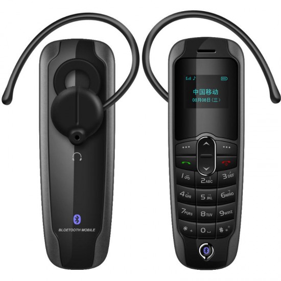 A20 0.66 Inch 260mAh Single SIM Bluetooth 3.0 Earphone Headphone Dialer Mini Cell Phone