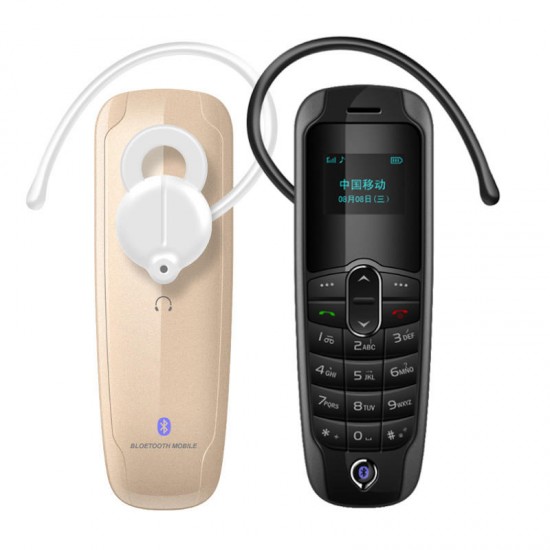 A20 0.66 Inch 260mAh Single SIM Bluetooth 3.0 Earphone Headphone Dialer Mini Cell Phone