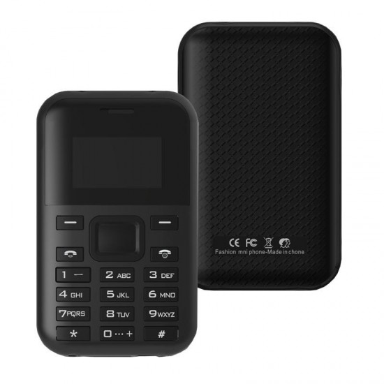 AEKU C8 0.96-inch 500mAh MP3 GPRS Low Radiation One Key Fast Dial Long Standby Mini Card Phone