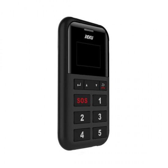 AEKU C9 1.3-inch 500mAh Low Radiation One Key Fast Dial SOS Long Standby Mini Card Phone