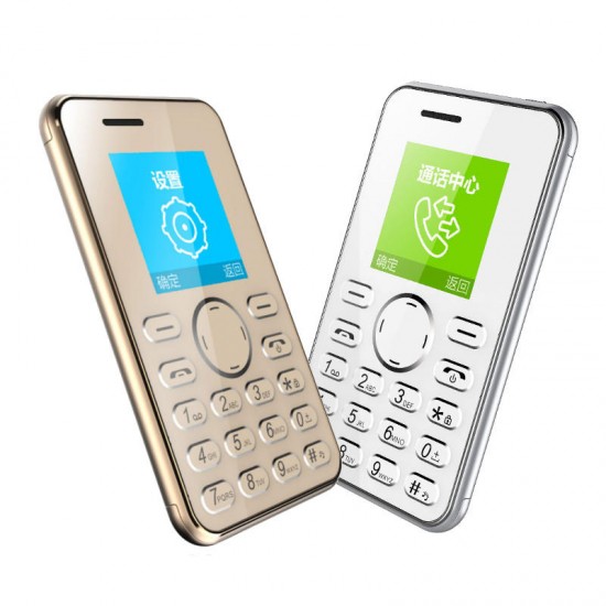 AEKU I9 1.54-Inch TFT 420mAh Bluetooth Vibration Long Standby Ultra Thin Mini Card Feature Phone