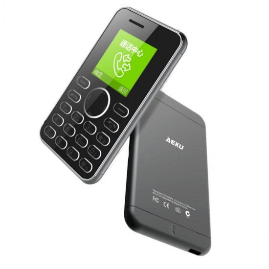 AEKU I9 1.54-Inch TFT 420mAh Bluetooth Vibration Long Standby Ultra Thin Mini Card Feature Phone