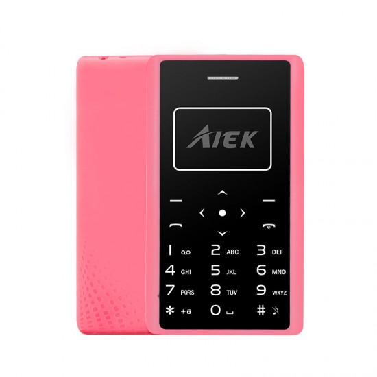 Aiek X7 0.96 Inch 320mAh LED Torch 4.8mm Thickness Mini Card Mobile Phone