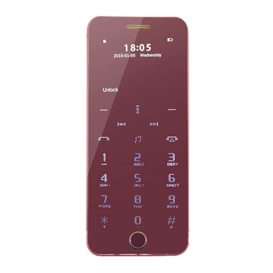 Anica A9+ Ultra Thin Dual SIM Bluetooth MP3 680mAh Remote Control Mini Card Phone