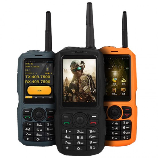 A17 3G Network WIFI 2800mAh IP68 Waterproof Intercom Zello PTT Android GPS Bluetooth Feature Phone