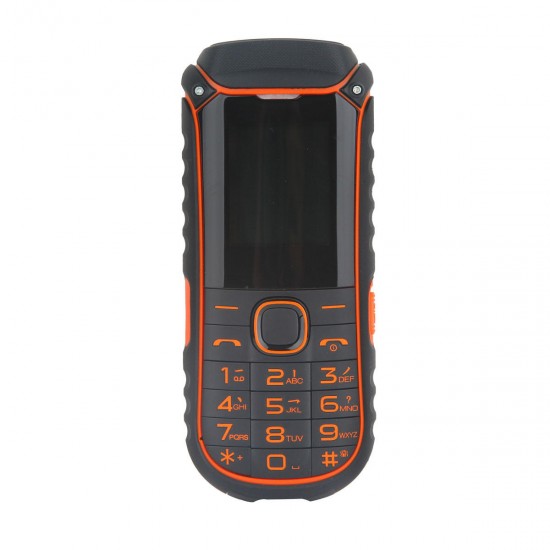 A5000+ 1.77 Inch 4400mAh OTG Flashlight Bluetooth MP3 MP4 Dual Sim Card Outdoor Rugged Phone