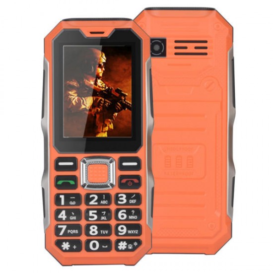 NC008 2.4 Inch 3800mAh Waterproof Dual Sim Strong Signal Long Standby Outdoor Mobile Phone