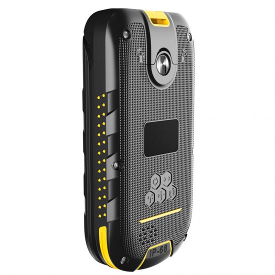 ioutdoor F2 IP68 Waterproof 2.4 inch 1200mAh Dual SIM Card Bluetooth FM Flip Rugged Feature Phone