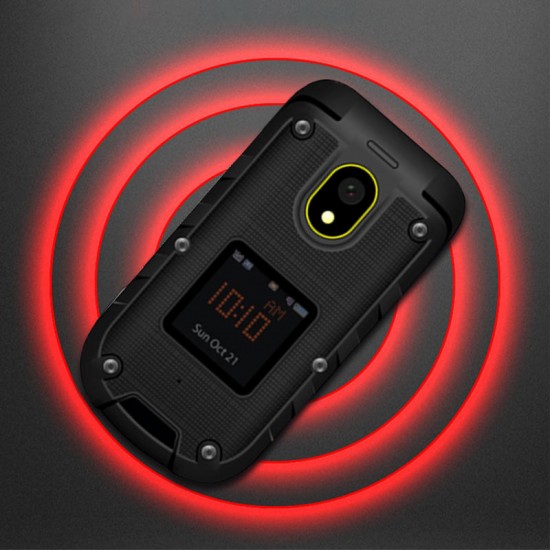 ioutdoor F2 IP68 Waterproof 2.4 inch 1200mAh Dual SIM Card Bluetooth FM Flip Rugged Feature Phone