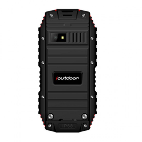 ioutdoor T1 IP68 Waterproof Level 2.4 Inch 2100mAh 2MP 128MB Flashlight FM Dual SIM Feature Phone