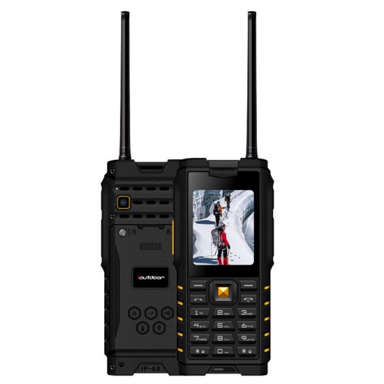 ioutdoor T2 IP68 Waterproof 2.4 inch 4500mAh UHF Walkie Talkie Dual SIM Card Feature Phone Lanuage Version 2