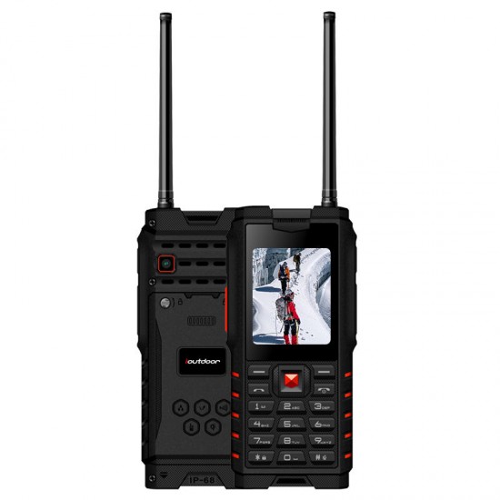 ioutdoor T2 IP68 Waterproof 2.4 inch 4500mAh UHF Walkie Talkie Dual SIM Card Feature Phone Lanuage Version 2