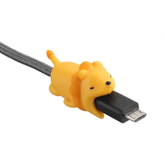 Universal Cute Animal Shape Charging Data Cable Protector Winder Protective Cover
