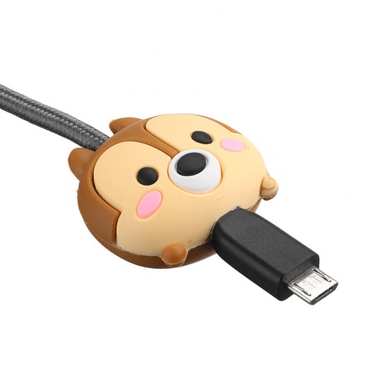 Universal Cute Cartoon Charging Data Cable Protector Winder Protective Cover