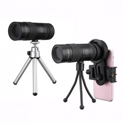 10-30x Telephoto Telescope Monocular Camera Lens+ Cell Phone Clip +Tripod Stand 10-30x Telephoto Telescope Monocular Camera Lens+ Cell Phone Clip +Tripod Stand