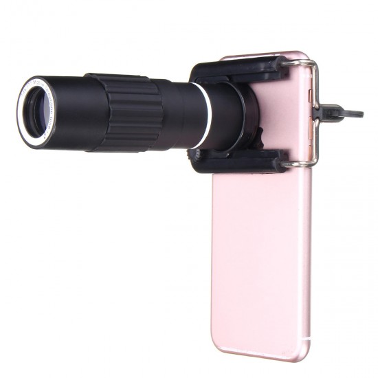 14X50 Zoom Optical HD Lens Telescope +Tripod+Clip For Mobile Phone