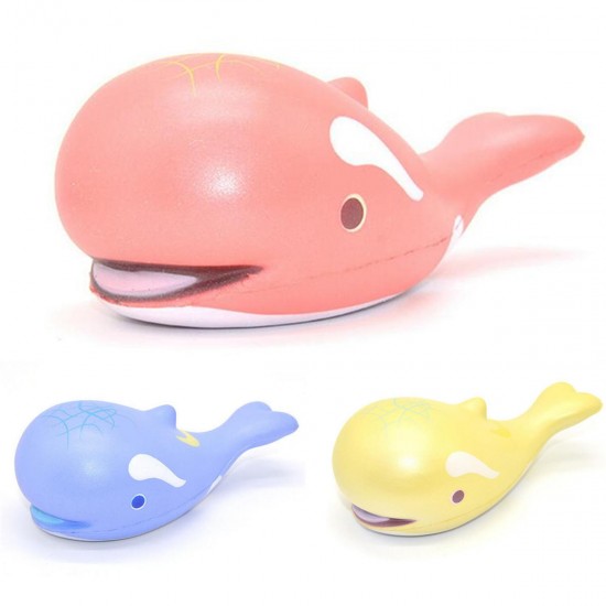 15cm Whale Squishy Slow Rising Pressure Release Soft Toy With Keychains for Iphone Samsung Xiaomi