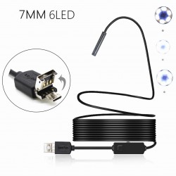 2 in 1 7mm 6LED IP67 Micro USB/USB Endoscope Borescope Inspection Camera Soft Cable for Android PC 2 in 1 7mm 6LED IP67 Micro USB/USB Endoscope Borescope Inspection Camera Soft Cable for Android PC