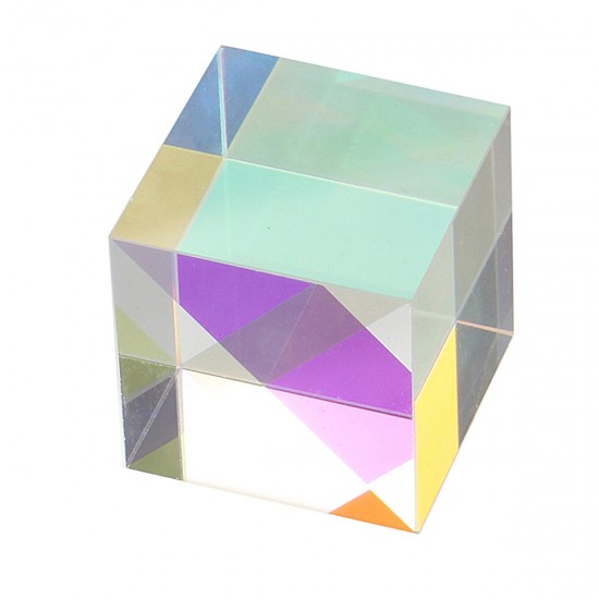 20x20mm K9 Color Combination Prism Square Cube RGB Teaching Tools Decoration