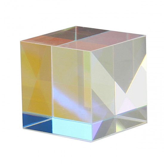 20x20mm K9 Color Combination Prism Square Cube RGB Teaching Tools Decoration