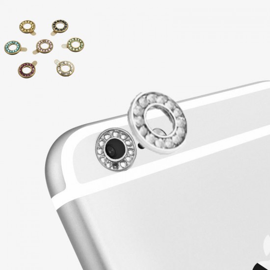 Crystal Back Camera Metal Lens Protective Ring Circle Cover For iPhone 6 Plus 6S Plus