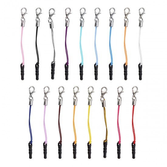 3.5mm Dust Plug Lanyard Clasp Earphone Jack Plug for iPhone Samsung Xiaomi