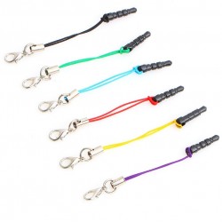 3.5mm Dust Plug Lanyard Clasp Earphone Jack Plug for iPhone Samsung Xiaomi